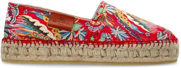 Etro Bedrukte Katoenen Espadrilles