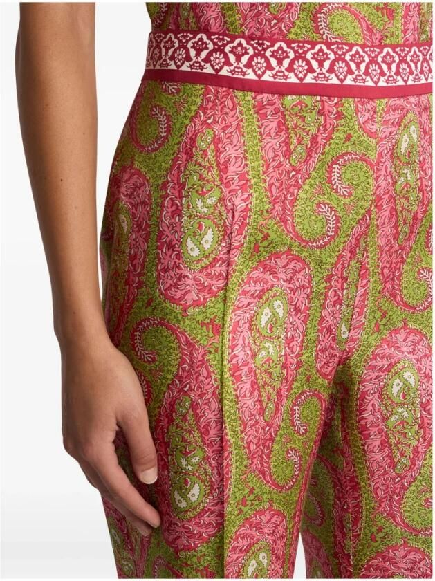 Etro Bootcut broek met geplaatste Paisley Foliage print - Foto 2