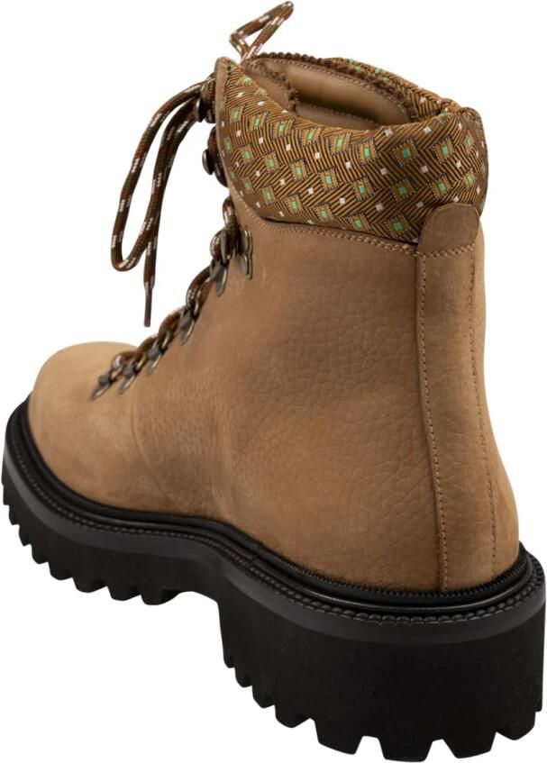Etro Bruin Leren Veterschoenen