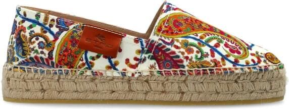 Etro Espadrilles van bedrukt katoen