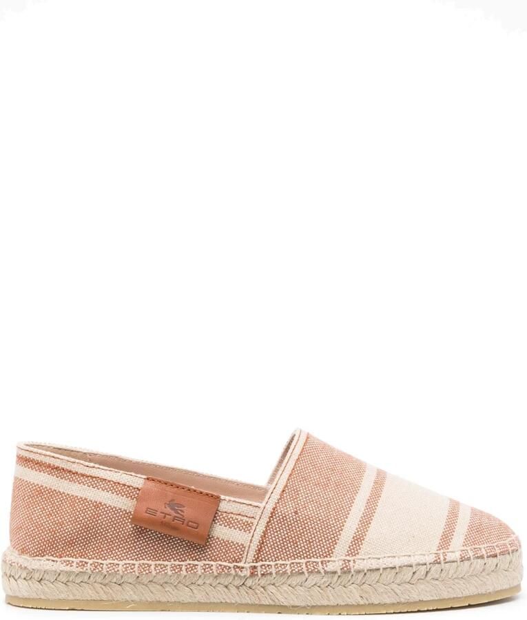 Etro Gestreepte Canvas Espadrilles