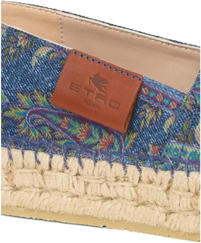 Etro Jacquard Denim Espadrilles - Foto 2