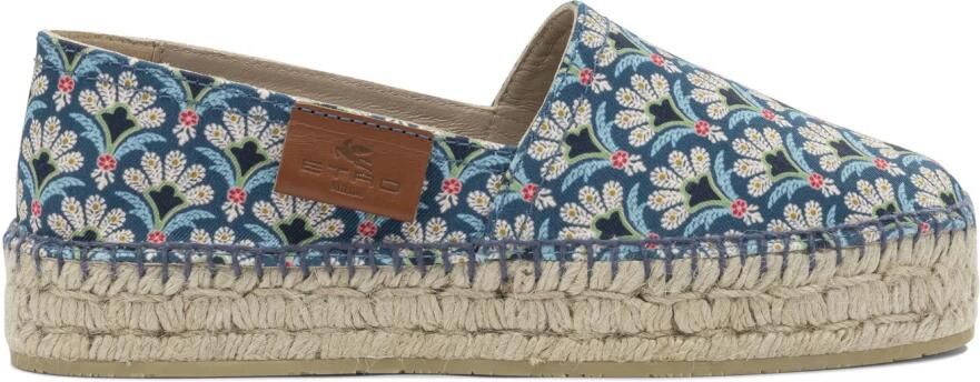 Etro Printed Cotton Espadrilles