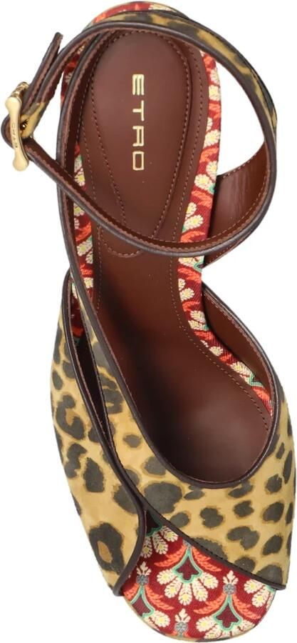 Etro Suède Plateausandalen met Dierenmotief - Foto 2