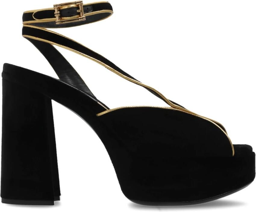 Etro Velvet Platform Sandals