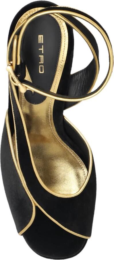 Etro Velvet Platform Sandals - Foto 2