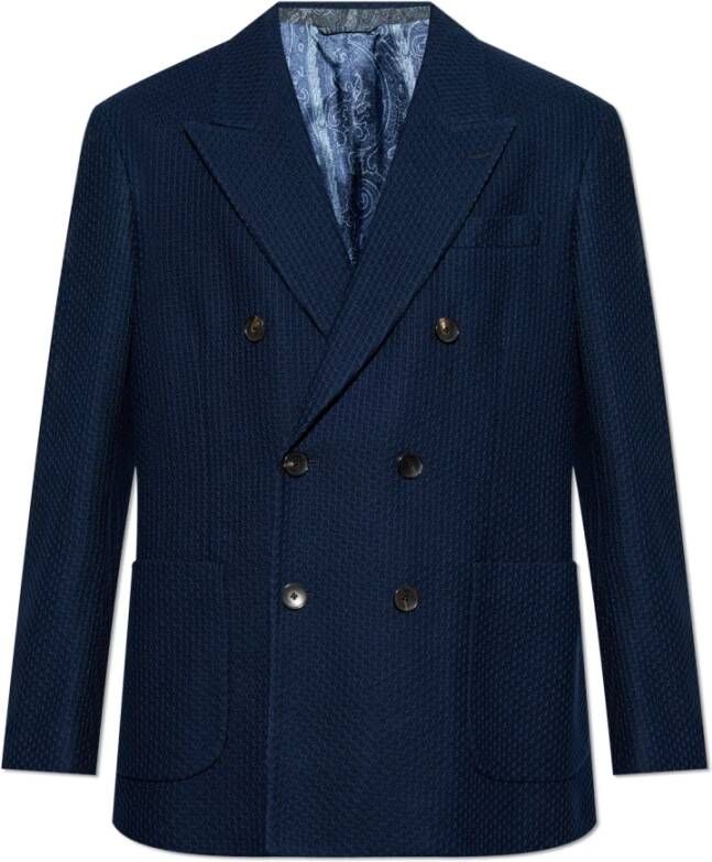Etro Katoenen Blazer met Gesloten Revers