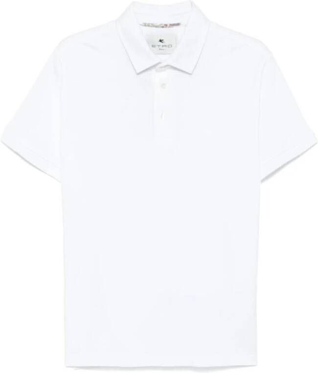 Etro Witte Polo Shirt met Ribboorden