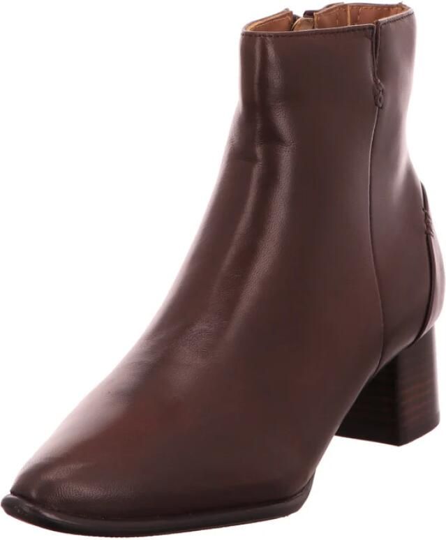 Everybody Ludina Enkellaarsjes Enkelboots met rits Dames Bruin - Foto 5