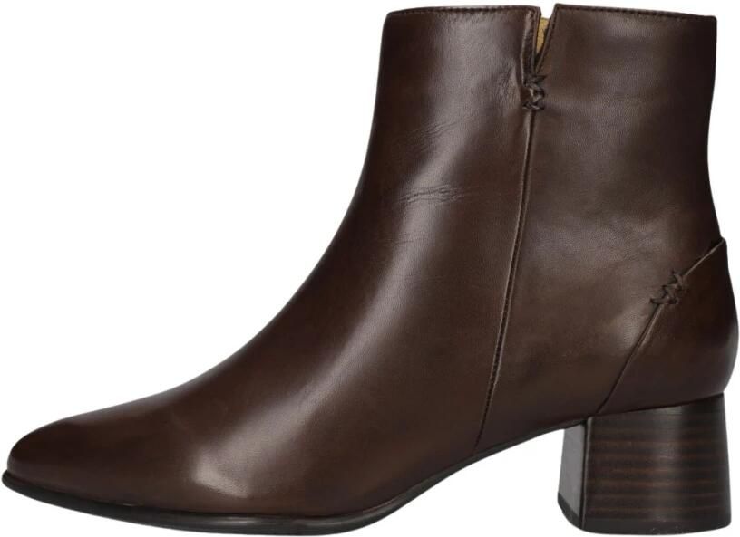 Everybody Ludina Enkellaarsjes Enkelboots met rits Dames Bruin - Foto 6