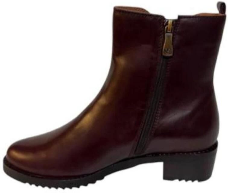 Everybody Ludina Enkellaarsjes Enkelboots met rits Dames Bruin - Foto 7