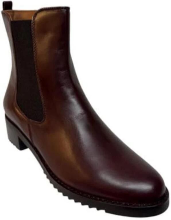Everybody Ludina Enkellaarsjes Enkelboots met rits Dames Bruin - Foto 9