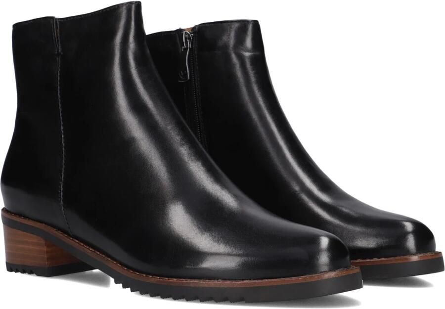 Everybody Enkellaarsjes Dames Laarzen Damesschoenen Leer 11654 Zwart - Foto 2