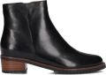 Everybody Enkellaarsjes Dames Laarzen Damesschoenen Leer 11654 Zwart - Zwart