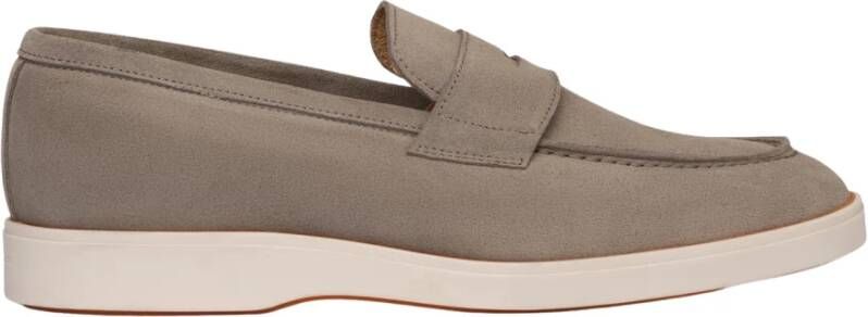 Exton Beige Suède Loafers