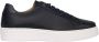 Exton Blauwe leren sneaker - Thumbnail 1