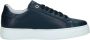Exton Blauwe leren sneaker met elegantie - Thumbnail 1