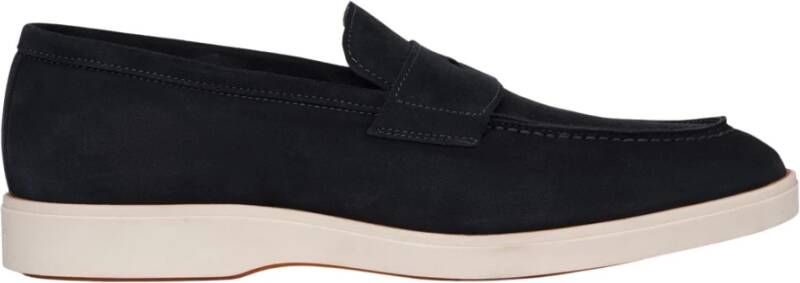 Exton Blauwe Suède Loafer Elegant Comfort