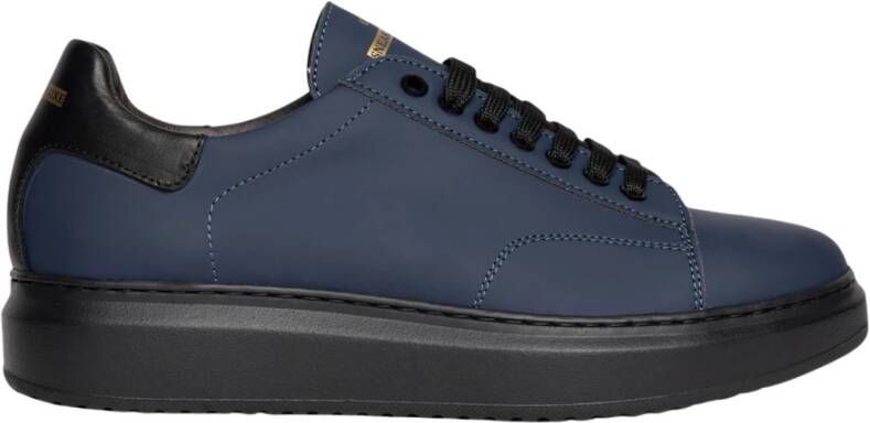 Exton Blauwe Veterschoenen voor Mannen