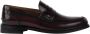 Exton Bordeaux Leren College Loafers - Thumbnail 1