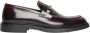 Exton Bordeaux Leren Loafers met Gesp - Thumbnail 1