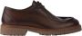 Exton Bruine Leren Veterschoenen - Thumbnail 1