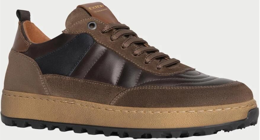 Exton Bruine Suède Leren Veterschoenen