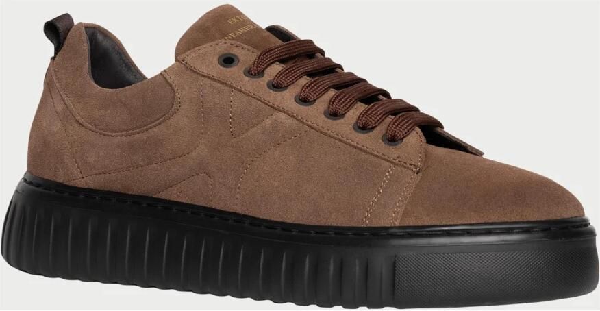 Exton Bruine Suède Veterschoenen