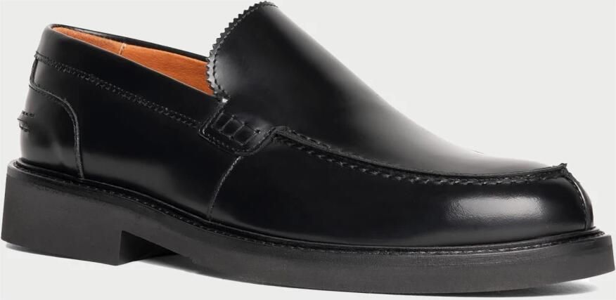 Exton Zwarte Leren College Loafers