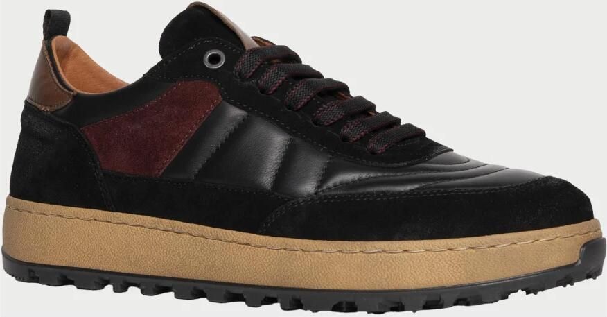 Exton Zwarte Veterschoenen