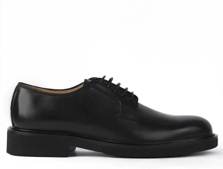 Exton Lage Hak Leren Derby Schoen