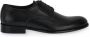 Exton Zwarte Leren Schoenen Black Heren - Thumbnail 1