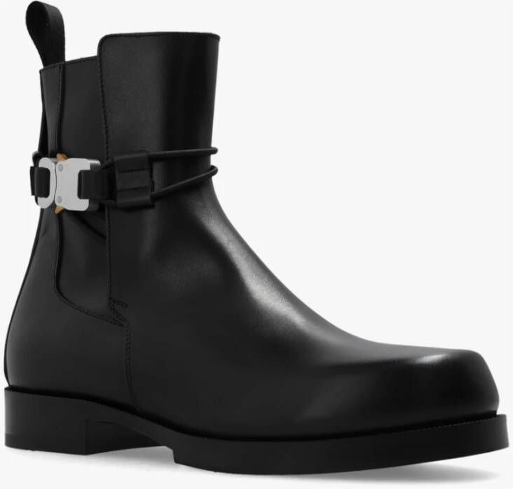 1017 Alyx 9SM Ankle boots with rollercoaster buckle Zwart Dames