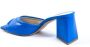 19v69 Italia Blauwe Leren Sandalen met 8cm Hak Blue Dames - Thumbnail 2