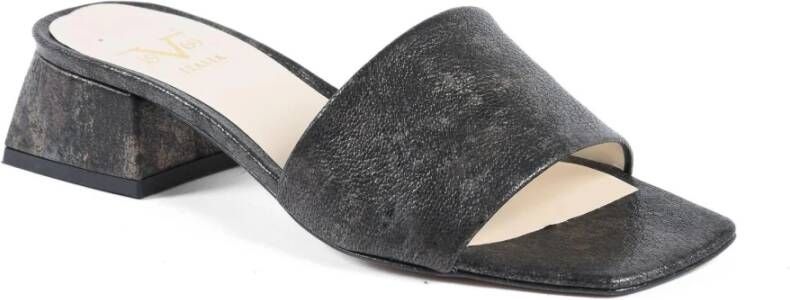 19v69 Italia Flat Sandals Black Dames