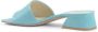 19v69 Italia Blauwe Leren Sandalen met 4cm Hak Blue Dames - Thumbnail 2