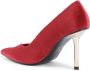 19v69 Italia Rode Stoffen Hoge Hak Pomp Red Dames - Thumbnail 2