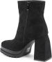 19v69 Italia Zwarte Enkellaars met 10 cm Hak Black Dames - Thumbnail 2