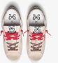 2Star Canvas Beige Sneakers met Rood Leer en Luipaard Details - Thumbnail 2