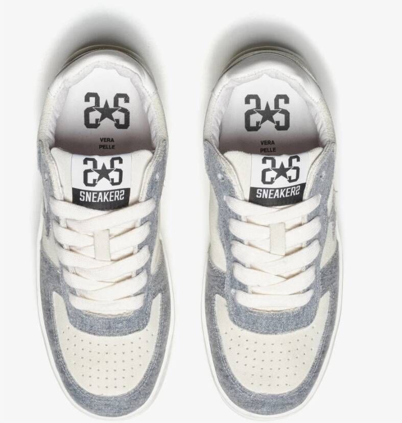 2Star Denim en Witte Padel Sneakers