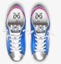 2Star Elektrisch Blauwe Leren Sneakers met Fuchsia Luipaard en Witte Details - Thumbnail 2