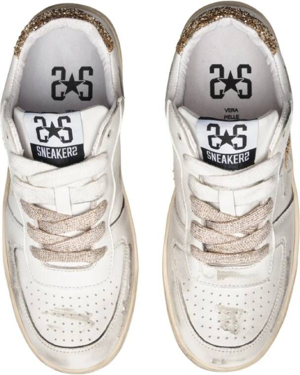 2Star Glitter Goud Padel Sneakers
