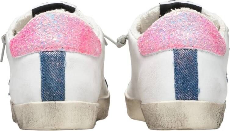 2Star Glitter Roze Leren Sneakers