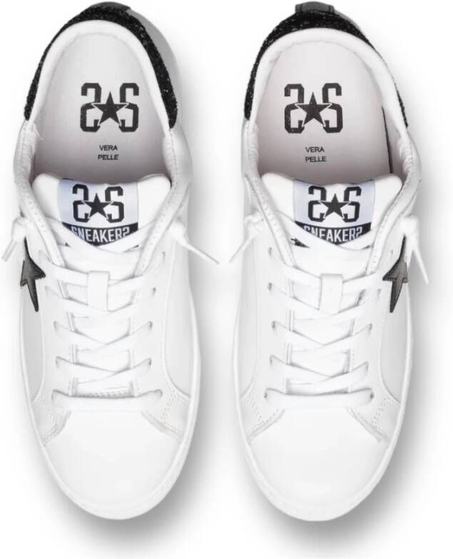 2Star Glitter Zwarte Sneakers One Star