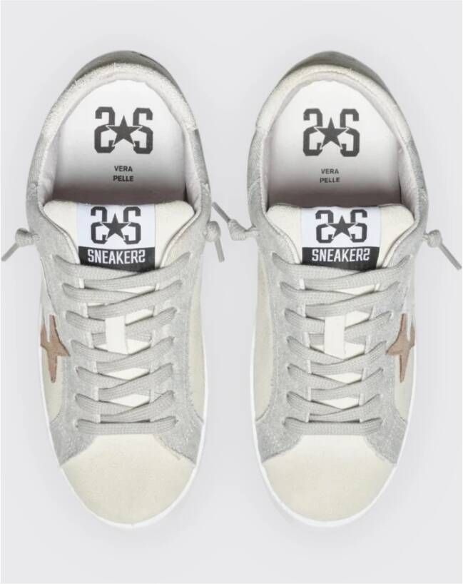 2Star Grijze Ster Bruine Sneaker