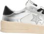 2Star Handgemaakte Italiaanse Leren Sneakers Wit Zilver Zwart - Thumbnail 2