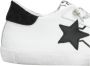 2Star Handgemaakte Italiaanse Leren Sneakers Zwart Wit - Thumbnail 2