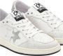 2Star Handgemaakte Italiaanse Sneakers Wit Zilver - Thumbnail 2