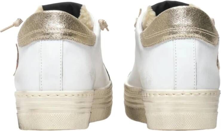 2Star Lage Platform Leren Sneaker Wit