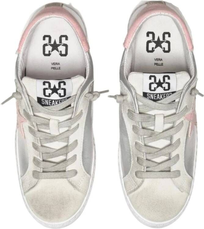 2Star Lage Zilveren Damessneakers